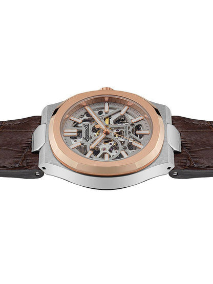 Ingersoll The Catalina I12503 Herrenuhr Silber • Skelett-Automatik • Roségold-Lünette, Bild 5