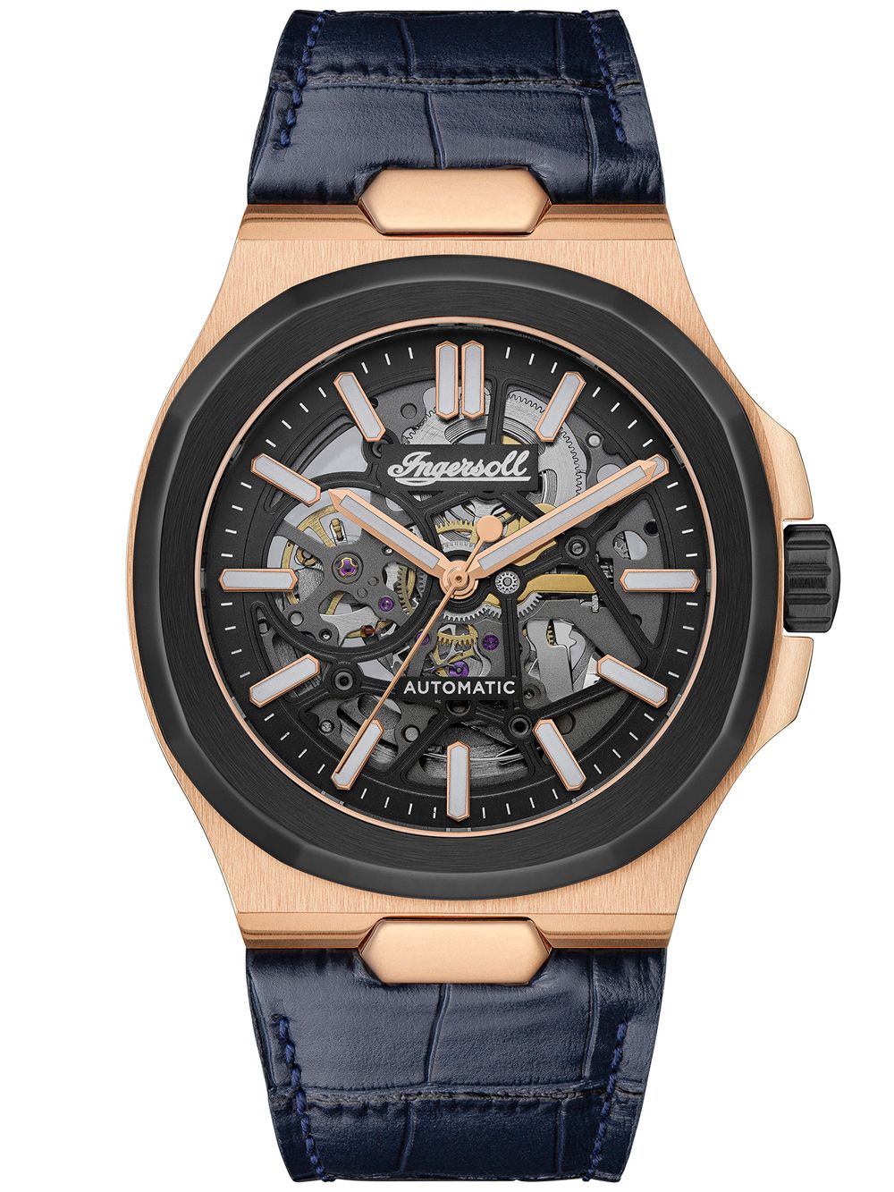 Ingersoll The Catalina I12506 Herrenuhr Schwarz • Automatikwerk • Sichtboden