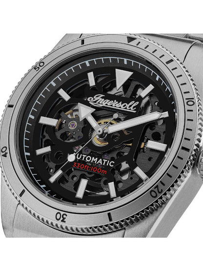 Ingersoll The Scovill I13901 Herrenuhr Schwarz • Automatikwerk • 10 ATM, Bild 2