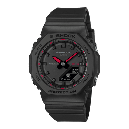 Casio G-Shock GMA-P2100SA-1A1ER Damen Armbanduhr Schwarz • Biobasiertes Resin • Neobrite Leuchtzeiger
