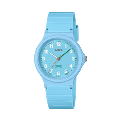 Casio LQ-24B-2BEF Timeless Collection Kinder Armbanduhr Hellblau • Bio-Kunstharz-Armband • Leicht &amp; leicht ablesbar