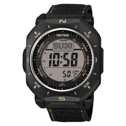 Casio Pro Trek PRG-69B-1ER PRG-69 Series Armbanduhr Schwarz • Solarbetrieb • Dreifachsensor