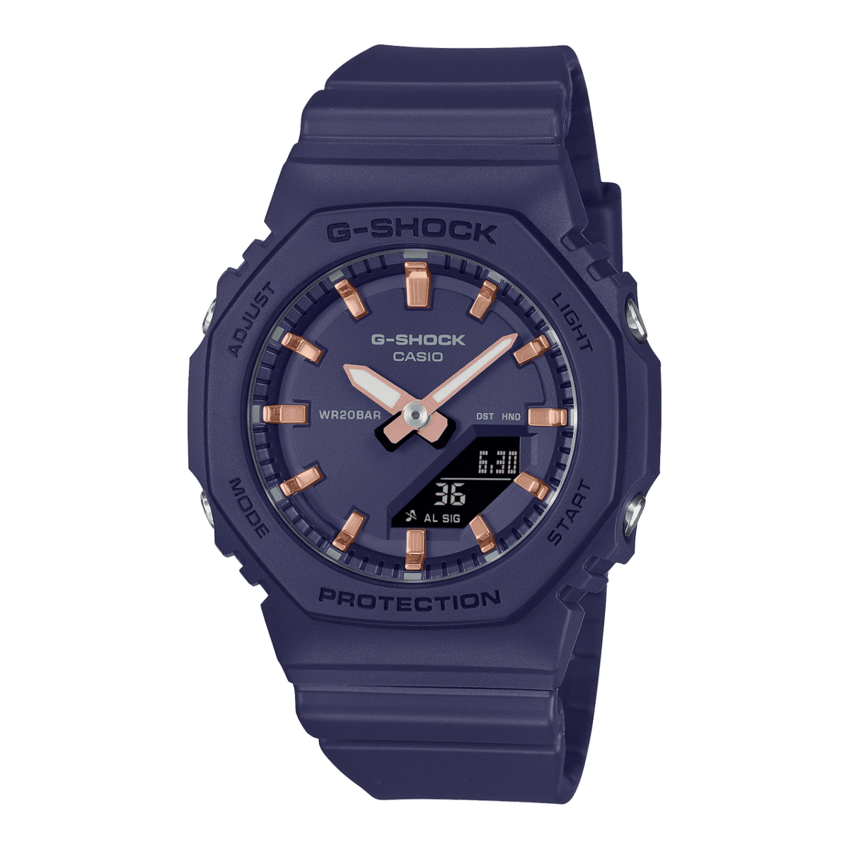 Casio GMA-P2100M-2AER G-Shock Classic Ana-Digi Damenuhr Navy • Biobasiertes Resin • 20 bar wasserdicht