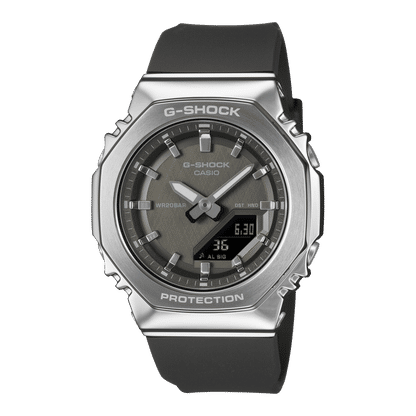 Casio G-Shock GM-S2110-1A1ER Damen Armbanduhr • Metalllünette • Biobasiertes Harz