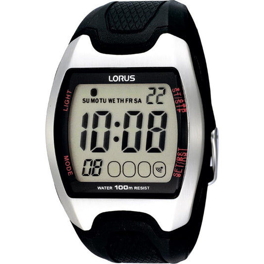 Lorus Digital R2327CX9 Herren Armbanduhr Schwarz • Digitales Quarzwerk • 10 BAR Wasserdicht