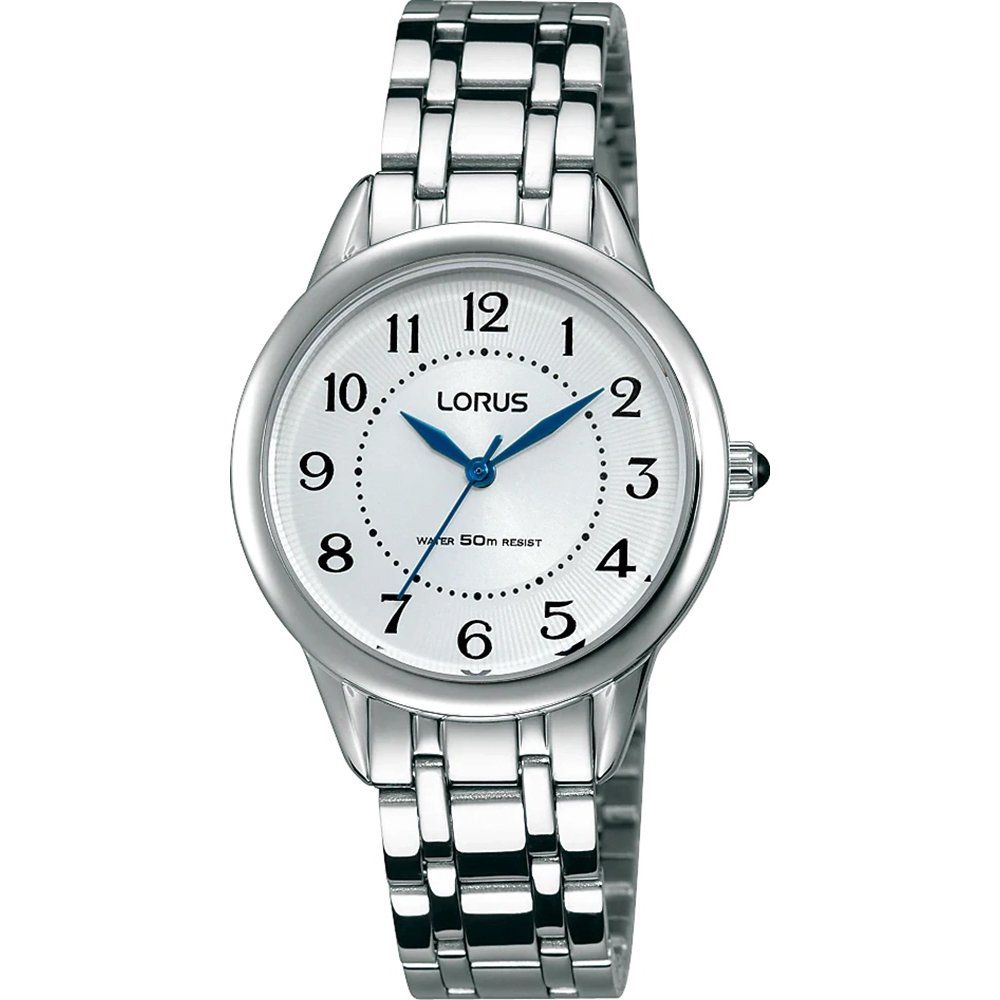 Lorus Classic RG251JX5 Damen Armbanduhr • Blaue Zeiger • Edelstahlgehäuse