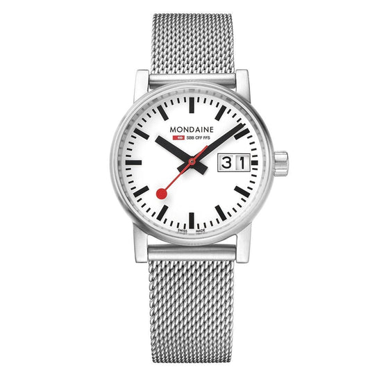 Mondaine evo2 MSE.30210.SM Damenuhr Silber • Saphirglas • Swiss Made