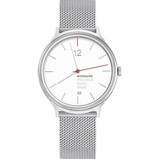 Mondaine Helvetica Light MH1.L2212.SM Damenuhr Silber • Saphirglas • Schweizer Quarzwerk