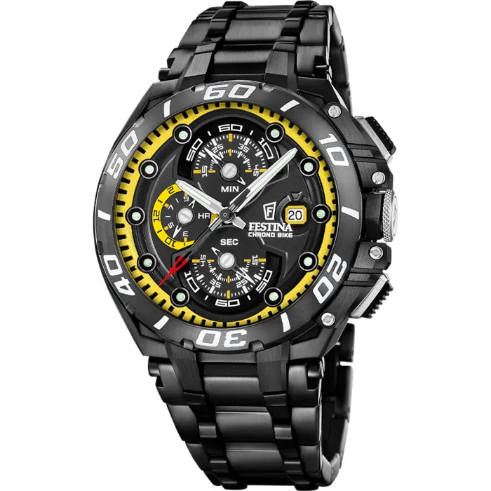 Festina Chrono Bike Denmark Limited Edition F20765/D Herrenuhr Schwarz • Limitiert auf 250 Stück • Chronograph