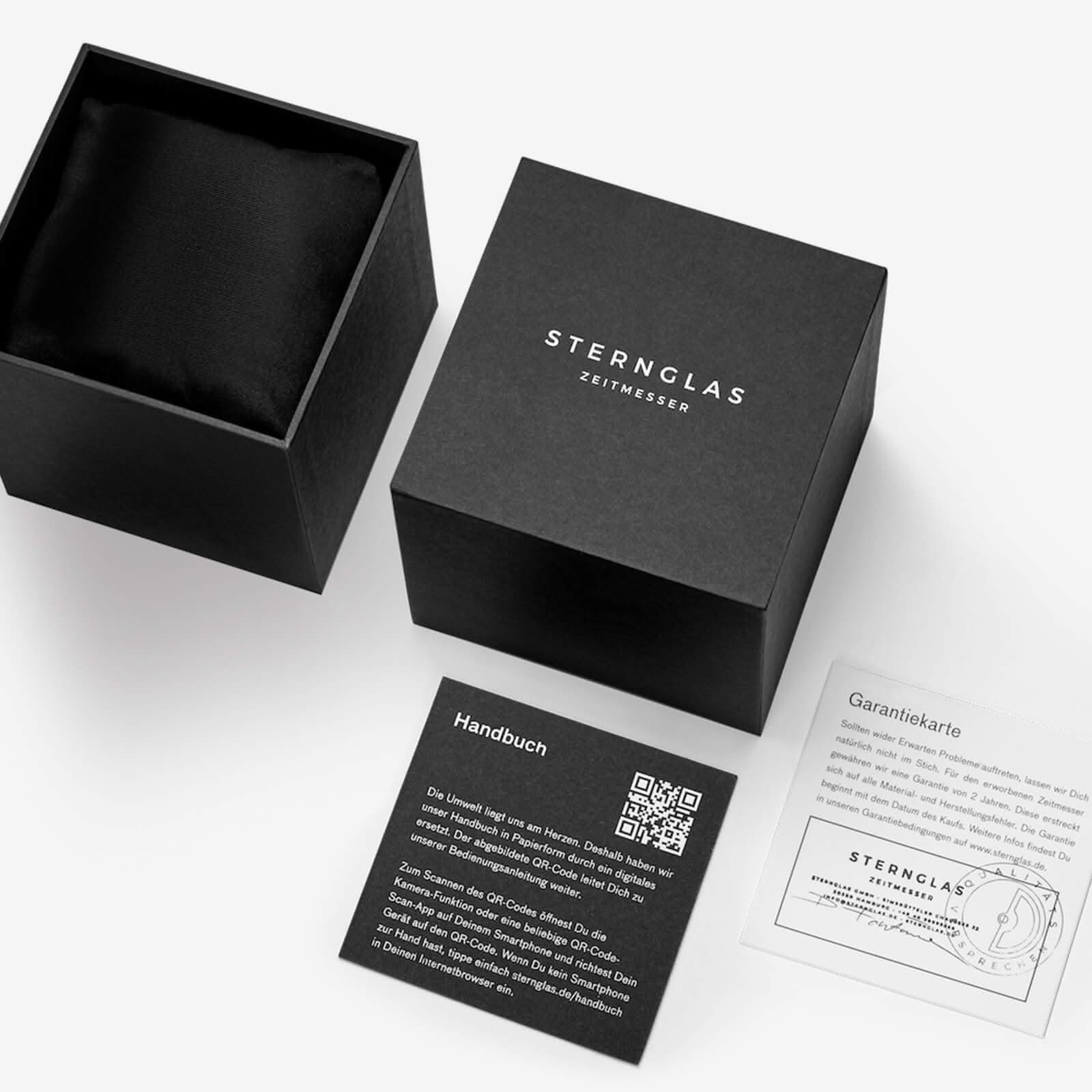 Reloj de pulsera de acero inoxidable para hombre con esfera negra y correa de malla plateada