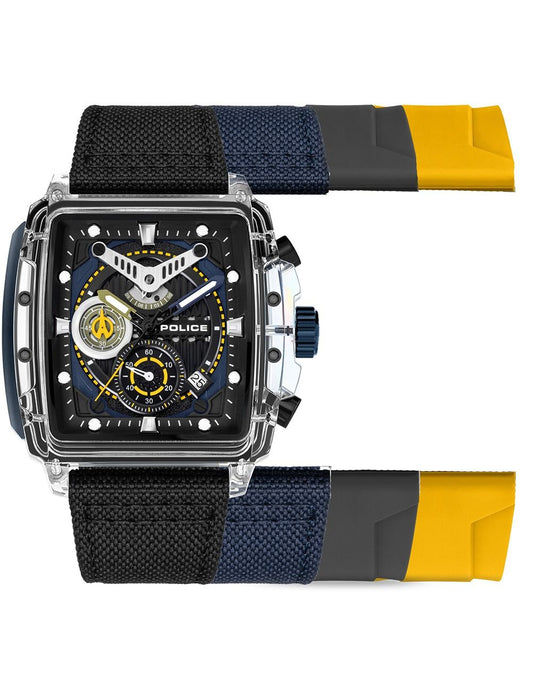 Police Clout Set Chrono PEWGC00770X1 Herren • Quarz-Chronograph • Mineralglas
