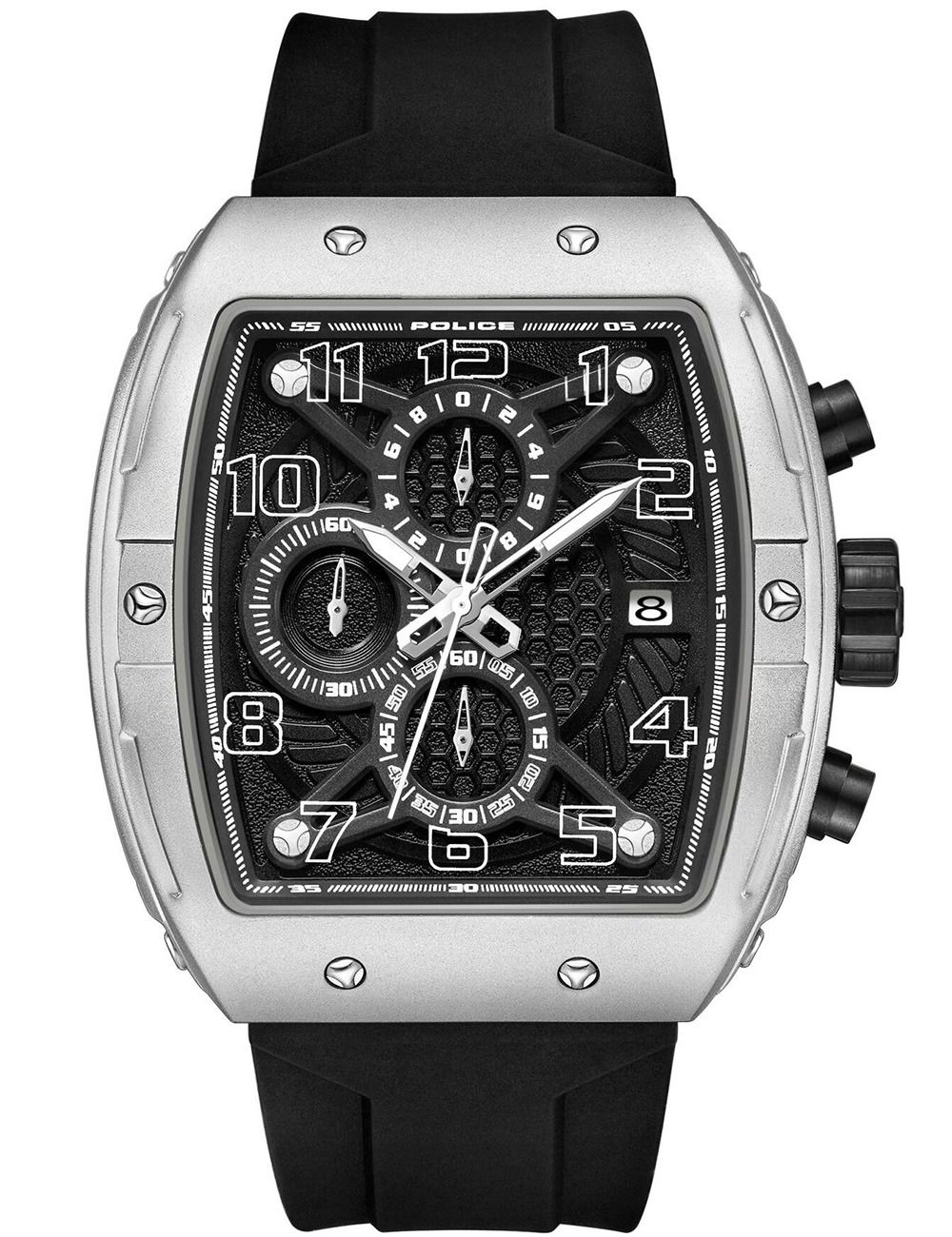 Police Coswig PEWGO0063101 Herrenuhr Schwarz • Quarz-Chronograph • Mineralglas