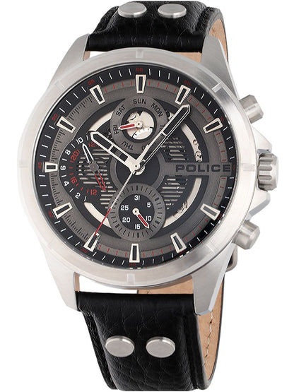 Police Malawi PEWJF0004601 Herrenuhr Silber • Quarz-Chronograph • Mineralglas, Bild 2