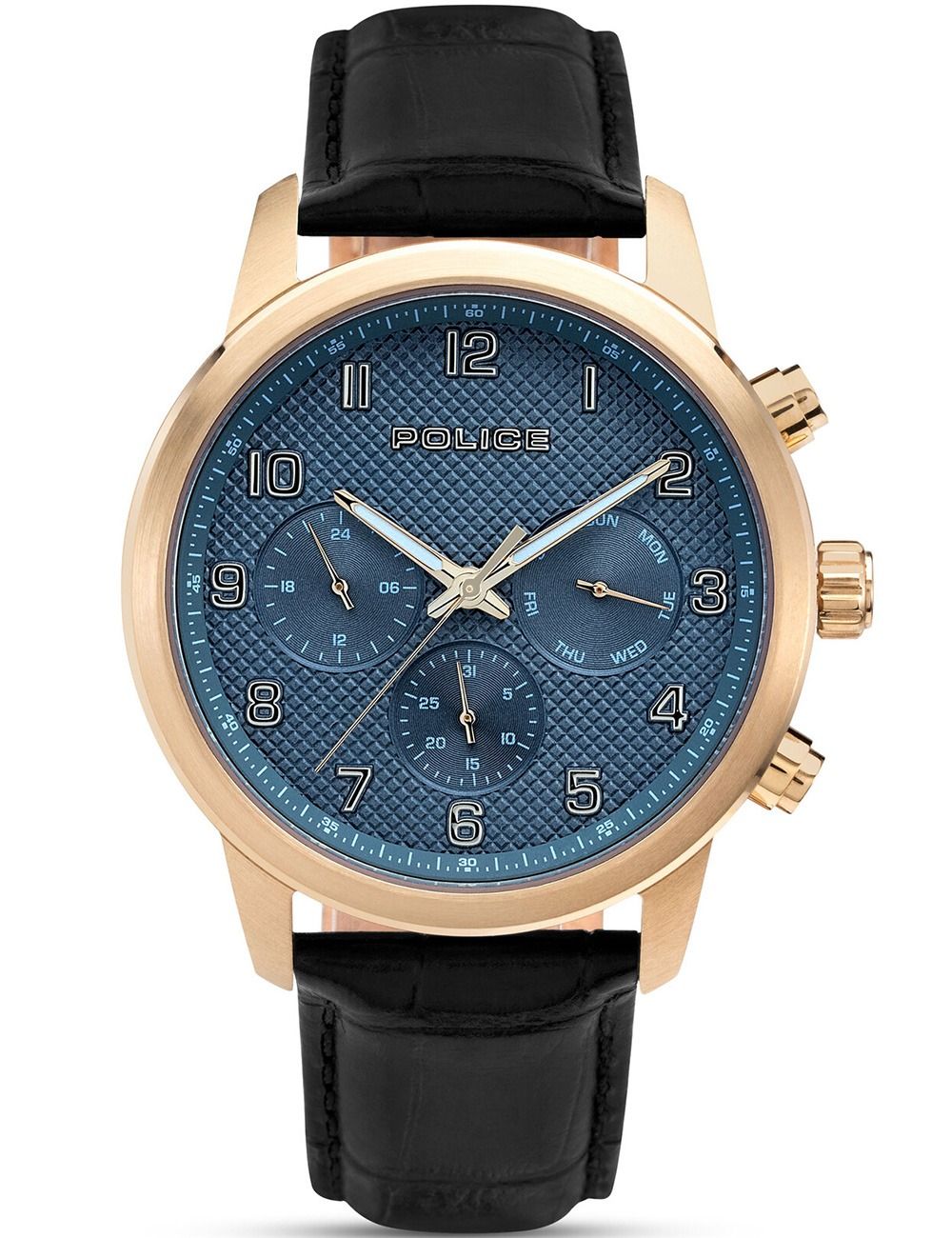 Police Raho PEWJF0030401-SET Herrenuhr Blau • Quarz-Chronograph • Limited Edition