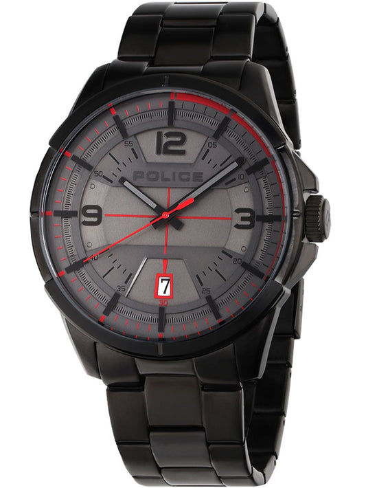 Police Classic PEWJH2007001 Herrenuhr Schwarz • Mineralglas • Quarzwerk