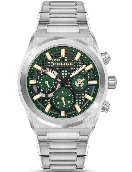Police Eclipse PEWJK2226708 Herrenuhr Grün • Mineralglas • Quarzwerk VX9J