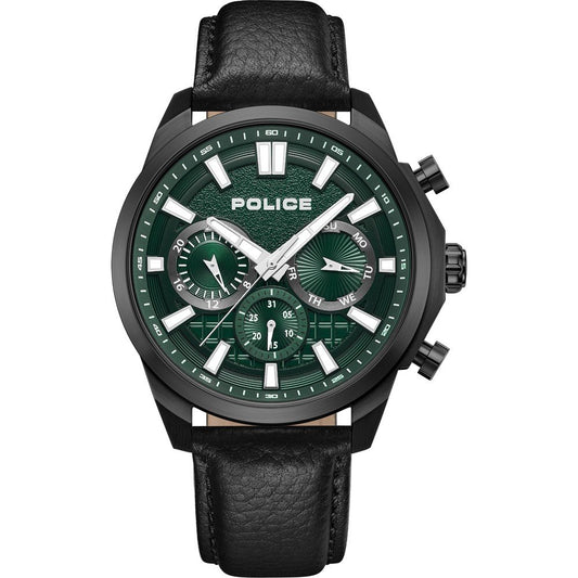 Police Rangy PEWGF0021007 Herrenuhr Grün • Mineralglas • Quarzwerk mit Datum