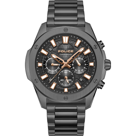 Police Moonstrike PEWGK0093103 Herrenuhr Schwarz • Quarz-Chronograph • Mineralglas