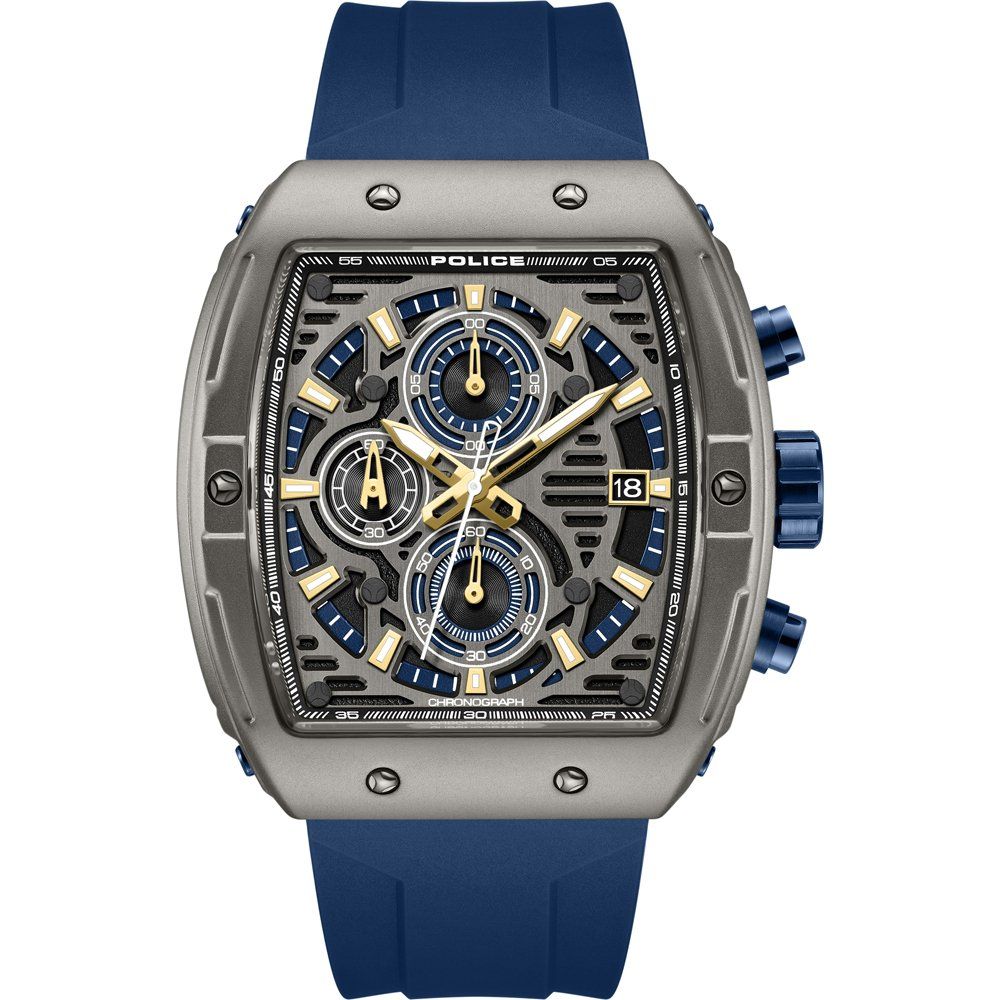 Police Connector Rebel PEWGO0000701 Herren • Chronograph mit Datum • Mineralglas
