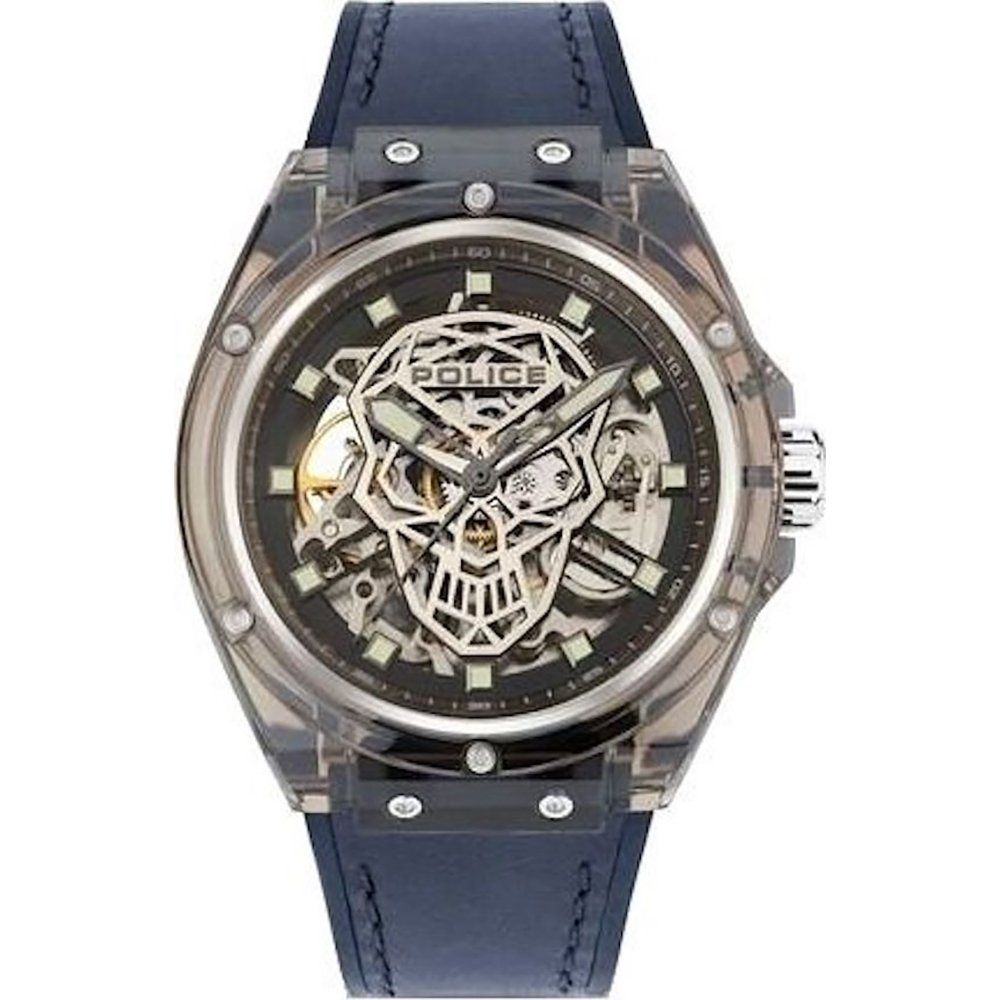Police Translucent PEWGR1592402 Herrenuhr Transparent • Automatikwerk sichtbar • Leuchtende Indizes und Zeiger