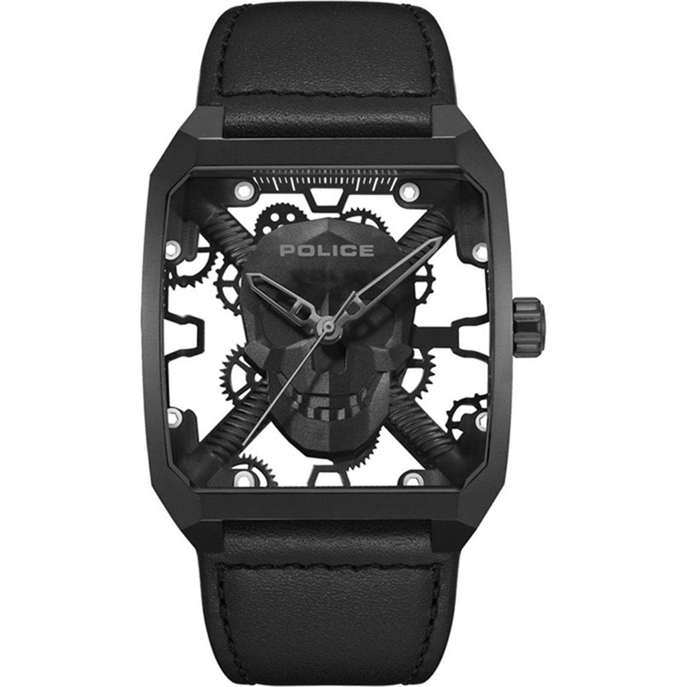 Police Omaio PEWJA2227202 Herrenuhr Schwarz • Mineralglas • Quarzwerk