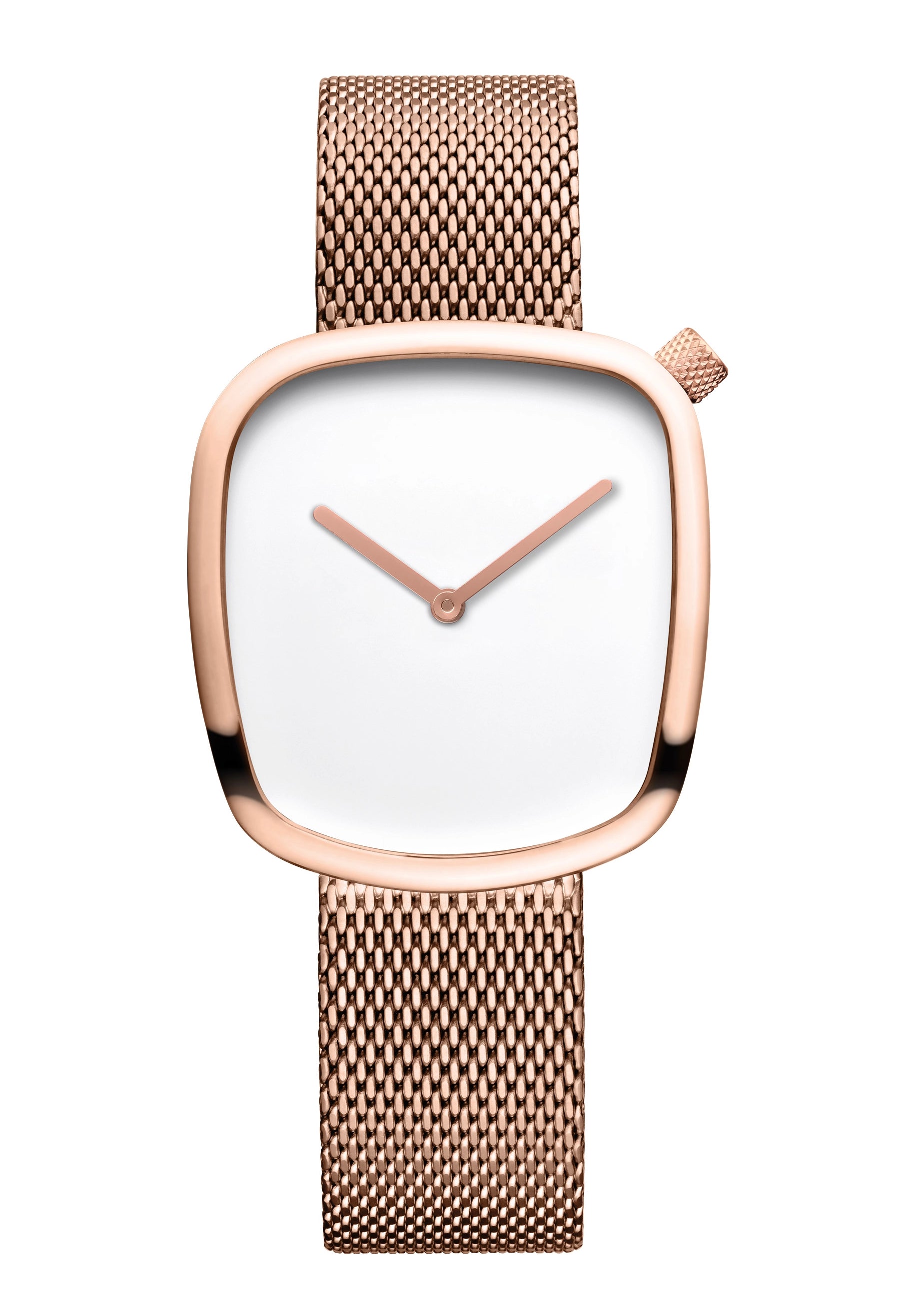 BERING Pebble 18034-364 Damen Armbanduhr Roségold • Saphirglas • Milanaise-Armband