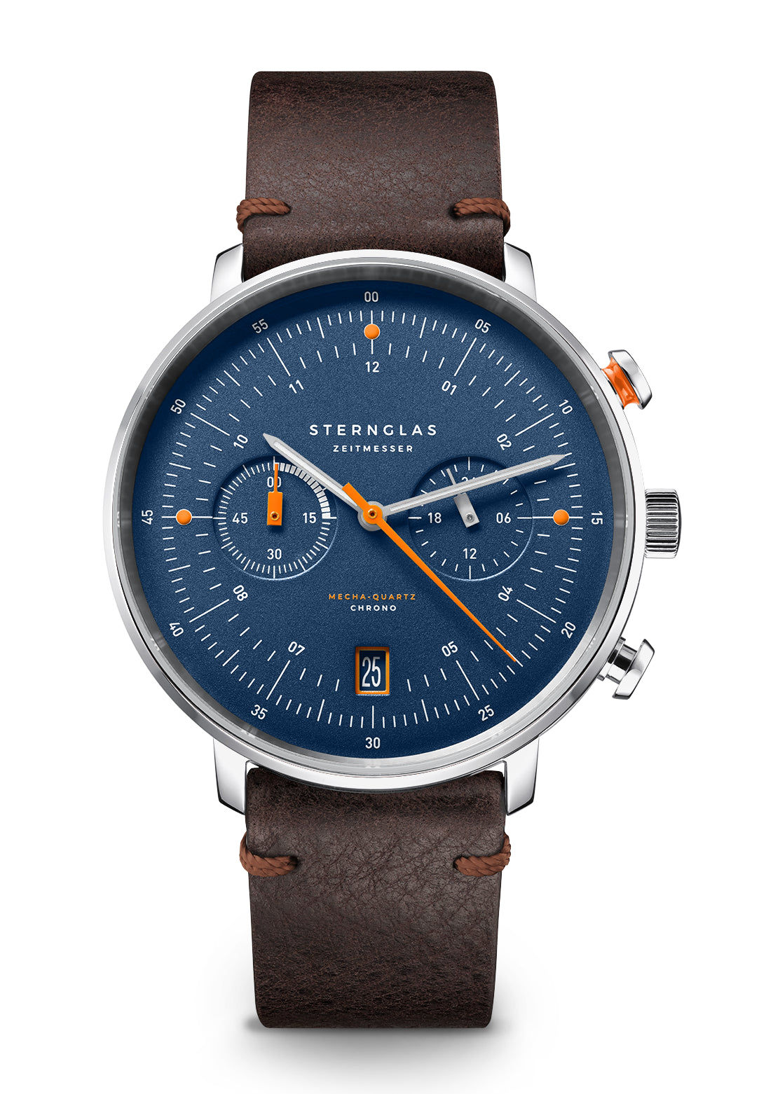 Sternglas Hamburg Chrono Edition Küste S01-HC06-EB05 Herrenuhr Dunkelblau • Mecha-Quartz Chronograph • Saphirglas gewölbt