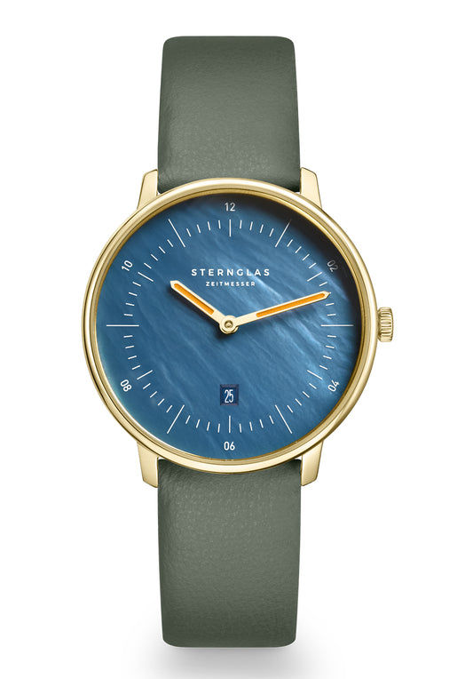 Sternglas Naos XS S01-NDP07-MI07 Damen Armbanduhr Dunkelblau • Perlmutt-Zifferblatt • Saphirglas