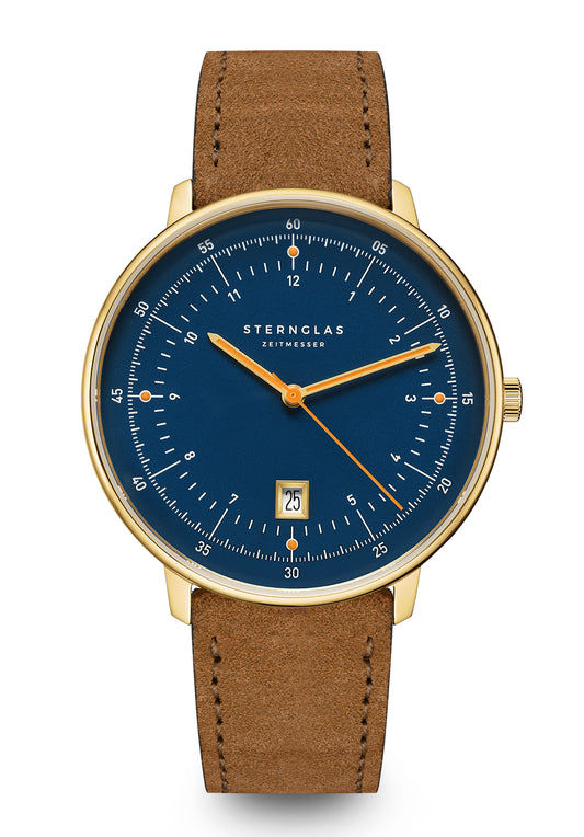 Sternglas Hamburg S01-HH07-WL02 Herren Armbanduhr • Saphirglas • Ronda 715 Quarzwerk