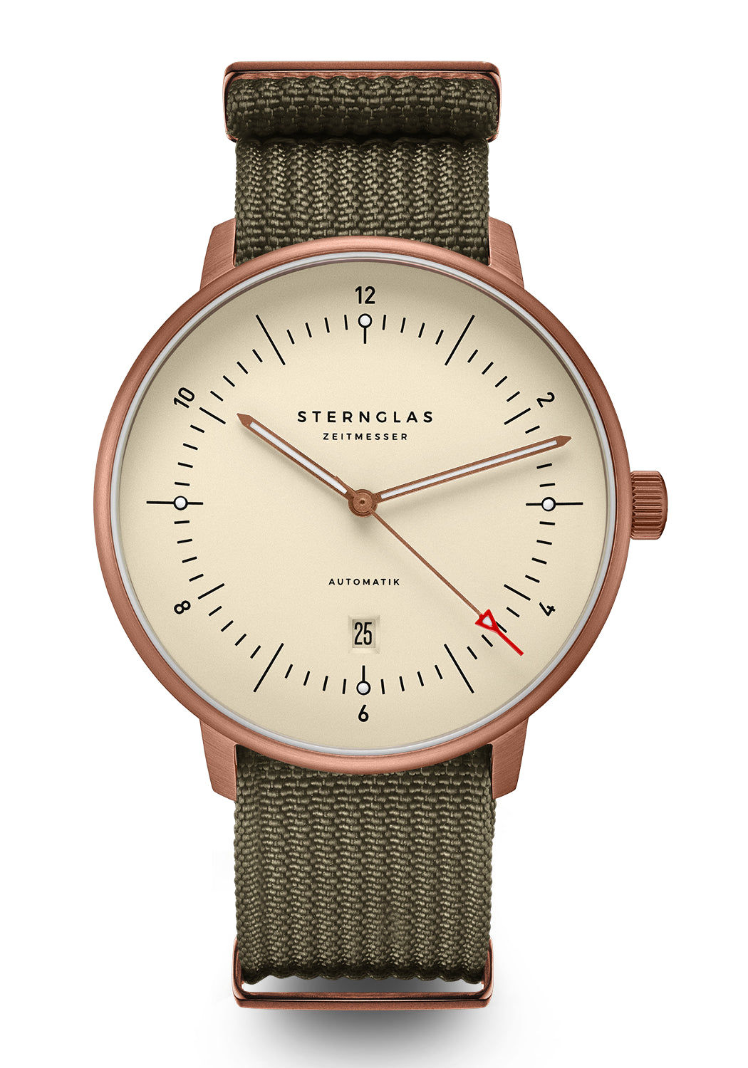 Sternglas Naos XL S02-NX42-FI05 Herren Automatikuhr Alabaster Bronze • Miyota 8215 Automatikwerk • Gewölbtes Saphirglas