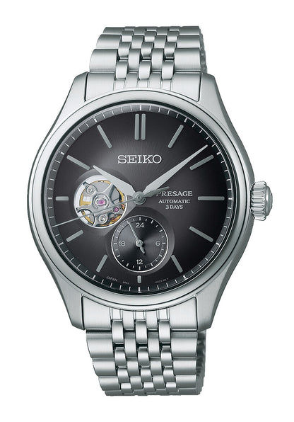 Seiko Presage SARJ009 Herrenuhr Grau • Saphirglas • Open Heart Automatik