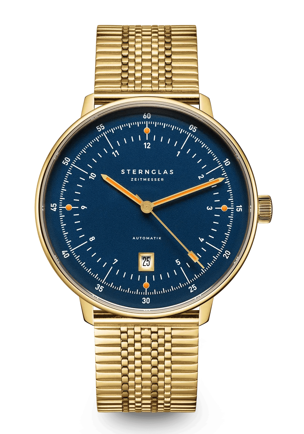 Sternglas Hamburg Edition Marine Armbanduhr Dunkelblau • Saphirglas gewölbt • Ronda 715 Quarzwerk