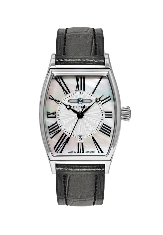 Zeppelin Metropolis 8349-1 Damen Armbanduhr Silber • Perlmutt-Zifferblatt • Edelstahlgehäuse