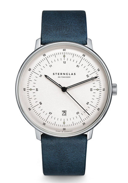 Sternglas Hamburg Vintage S01-HCV22-BR01 Herrenuhr Dunkelgrün • Mecha-Quartz Chronograph • Saphirglas