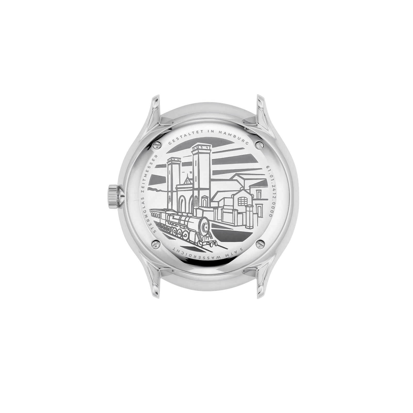 Sternglas Berlin S01-BE10 Herrenuhr Silber • Miyota-Quarzwerk mit Datum & Wochentag • Gewölbtes Saphirglas, Bild 2