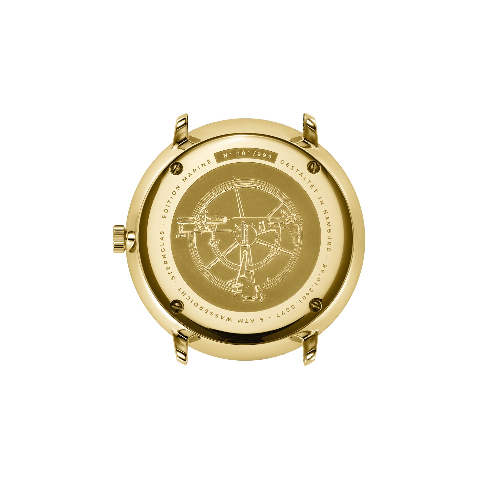 Sternglas Hamburg Edition Marine Armbanduhr Dunkelblau • Saphirglas mit Antireflexbeschichtung • Quarzwerk Ronda 715 mit