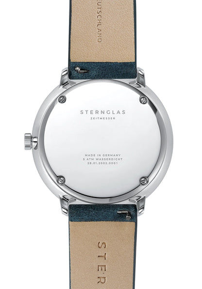 Sternglas Hamburg Vintage S01-HCV22-BR01 Herrenuhr Dunkelgrün • Mecha-Quartz Chronograph • Saphirglas, Bild 3