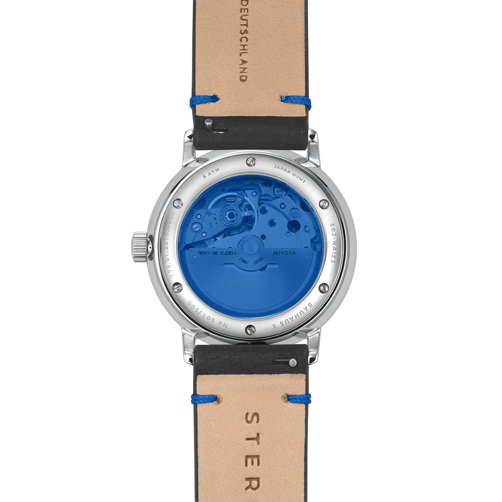 Sternglas Naos Edition Bauhaus X Armbanduhr Blau • Bauhaus-Design • Saphirglas, Bild 3