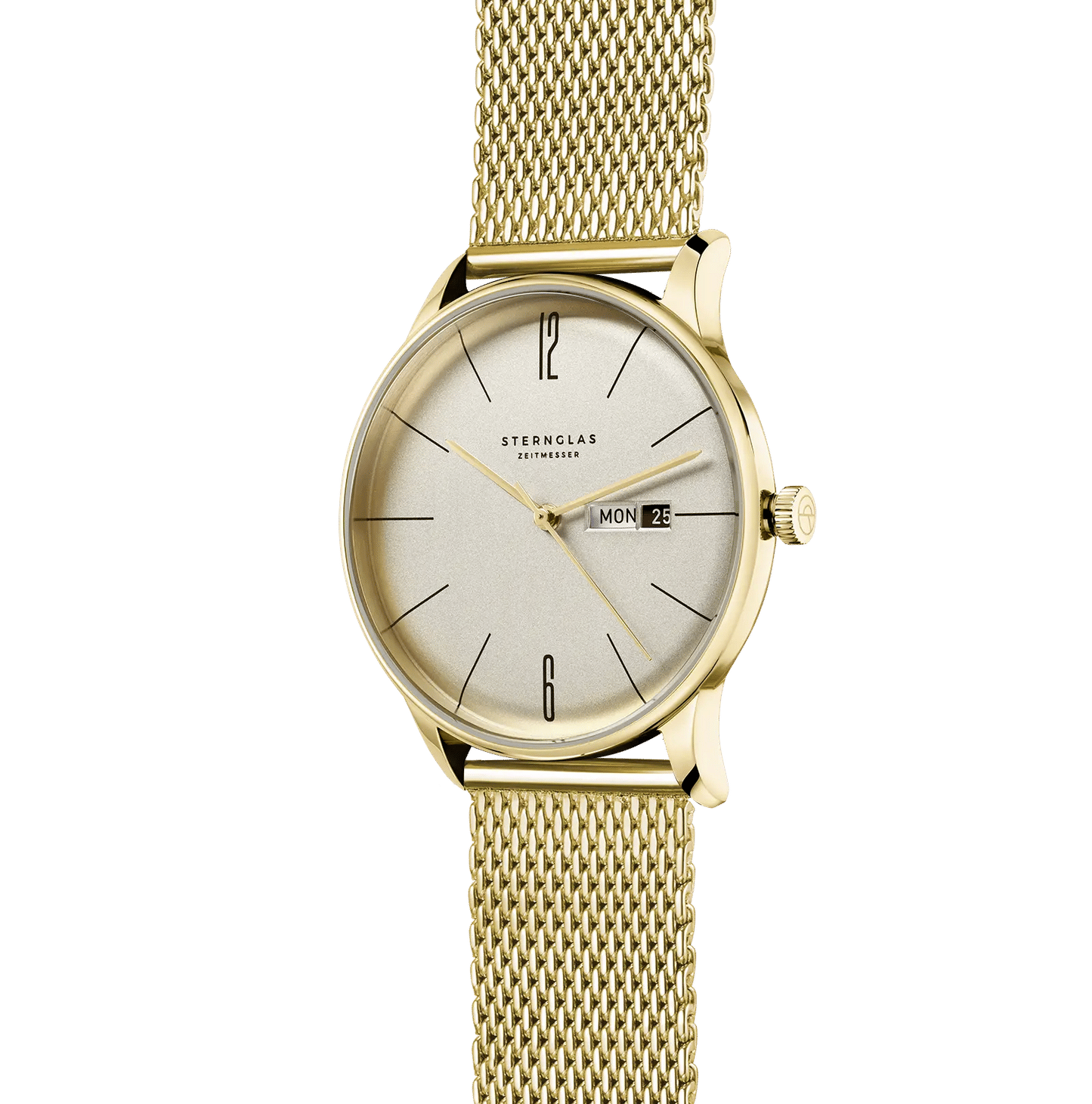 Sternglas Berlin 38mm Armbanduhr • Gewölbtes Saphirglas • Minimalistisches Bauhaus-Design, Bild 3