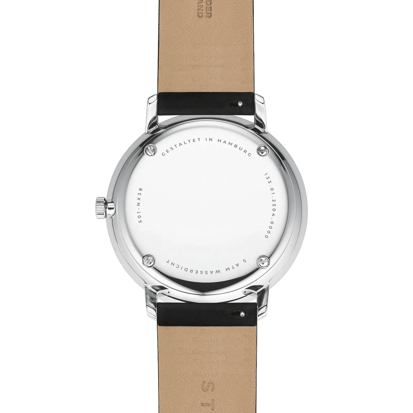 Sternglas Naos XL S01-NX-02 Herren Armbanduhr Pianoschwarz • Minimalistisches Quarzwerk • Deutsches Bauhaus-Design, Bild 3