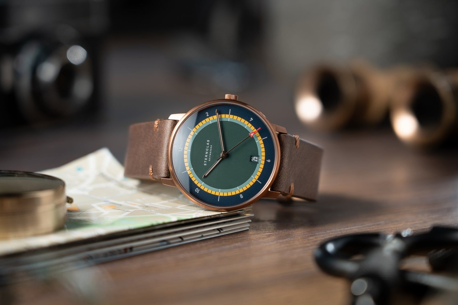 Sternglas Naos Edition Argo S01-NAX48-VI17 Herren Armbanduhr Bronze • Miyota GR12 Quarzwerk • Gewölbtes Saphirglas, Bild 4