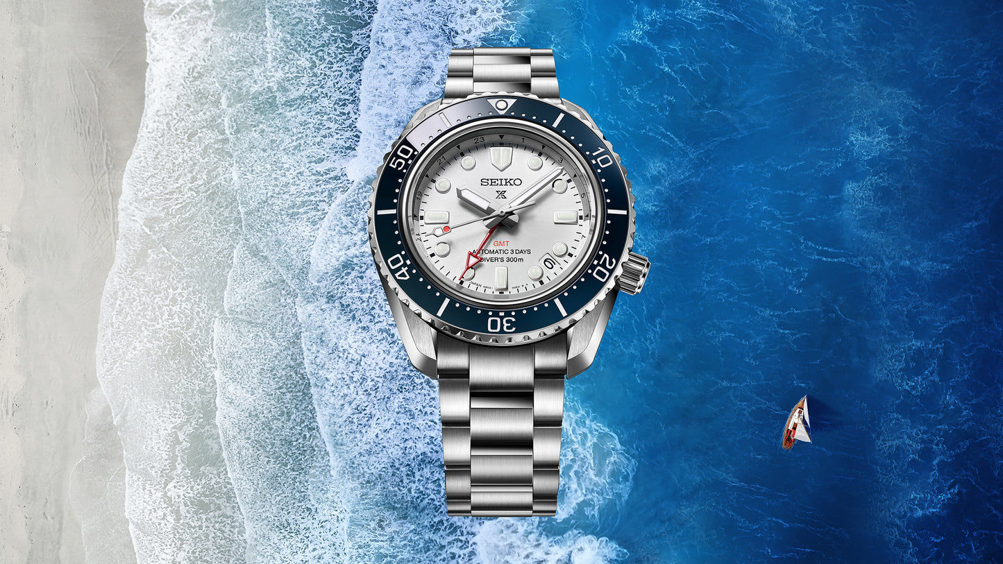 Seiko Prospex 1968 Heritage Diver's GMT SPB519 Herrenuhr Weiß • Automatik GMT-Werk • 300 m Wasserdicht, Bild 4