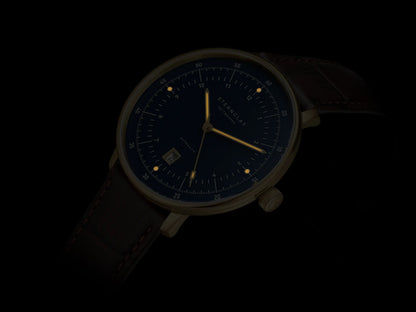 Sternglas Hamburg Edition Marine Armbanduhr Dunkelblau • Saphirglas gewölbt • Ronda 715 Quarzwerk, Bild 4