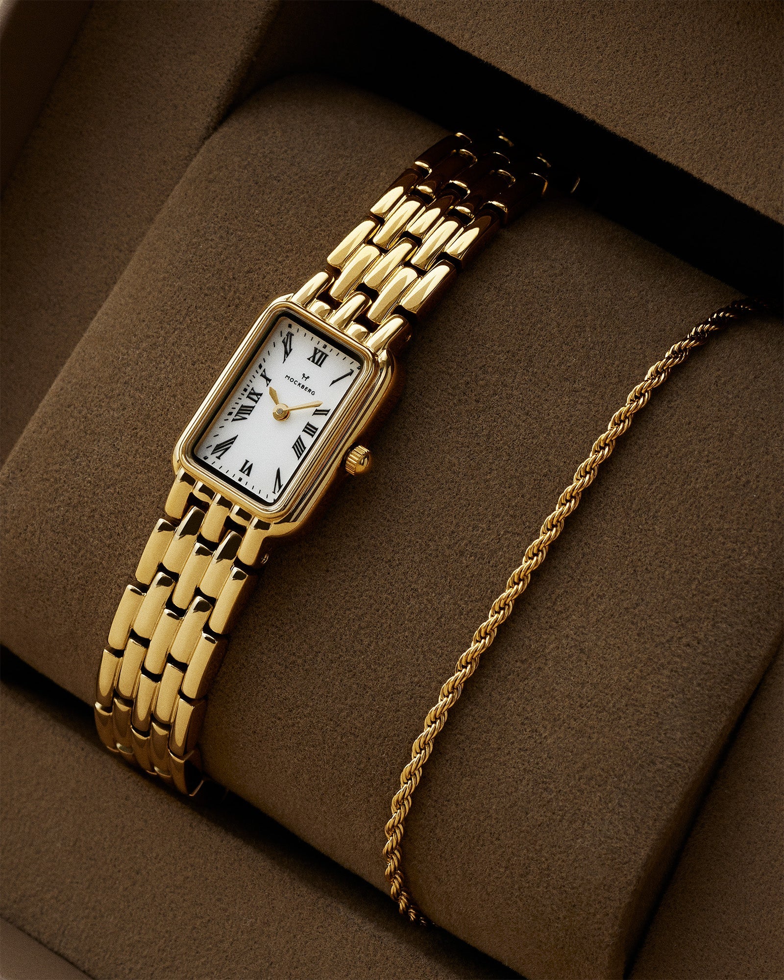 Mockberg Renaissance MB0255 Damen Armbanduhr Gold • Mineralglas • Miyota-Quarzwerk, Bild 7