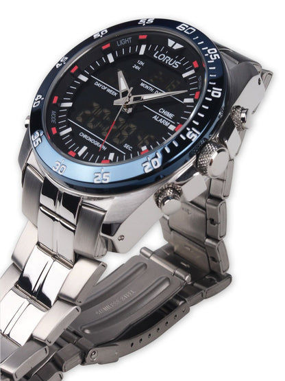 Lorus RW623AX5 Herren Armbanduhr • Analog-Digital Chronograph • 10 bar Wasserdicht, Bild 2