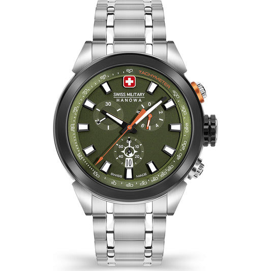 Swiss Military Hanowa Land Platoon SMWGI2100271 Herren Armbanduhr • Robustes Edelstahlgehäuse • Militärisches Design