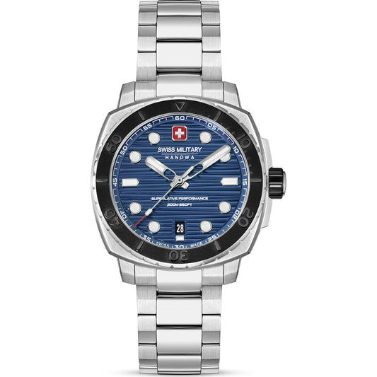 Swiss Military Hanowa Aqua SMWGH0006602 Herrenuhr Blau • Tidal Wave • 20 ATM Wasserdicht
