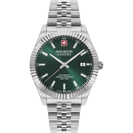 Swiss Military Hanowa Land SMWGL0002103 Herrenuhr Grün • Automatikwerk • Saphirglas