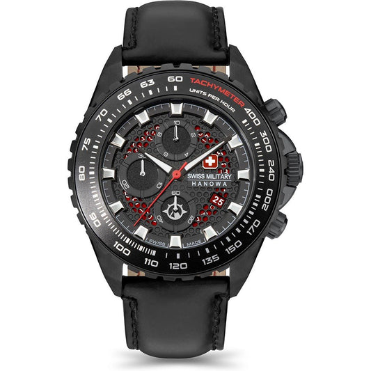 Swiss Military Hanowa Land SMWGC2102230 Herrenuhr Schwarz • Schweizer Quarzwerk • Chronograph