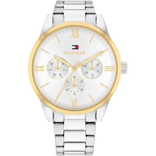 Tommy Hilfiger Camille 1782744 Damen Armbanduhr Silber • Edelstahl-Armband • Multifunktion Quarzwerk